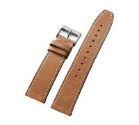 LQXHZ Cinturini For Orologi In Vera Pelle Di Vitello Da 20 Mm E 22, Cinturino For Orologio A Sgancio Rapido, For Smartwatch Marrone Vintage(Light brown,22mm)