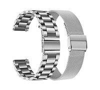 LQXHZ Cinturini in acciaio inossidabile adatti for Garmin Forerunner 55 245 645m S40 S12 S42 Correa.(Package 2,For Vivomove HR)