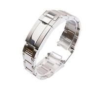 LQXHZ Cinturino Da 20 Mm 21 Mm Compatibile Con Rolex SUBMARINER DAYTONA Cinturino For Orologio Con Chiusura Pieghevole Cinturino For Orologio In Acciaio Inossidabile 904L Accessori (Color : Bright si