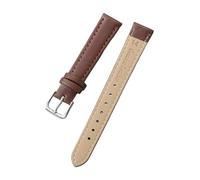 LQXHZ Cinturino Da Polso In Pelle Ultra Sottile For Orologio 8 Mm, 10, 12, 14, 16, 18, 20, 22, 24, Cinturini In PU(Brown-silver buckle,22mm)