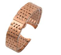 LQXHZ Cinturino For Orologio Compatibile Con Tissot 1853 Steel T41 T006 T099 T085, Catena In Acciaio Inossidabile For Uomo E Donna, 20 21 22 Mm(Rose gold,20mm)