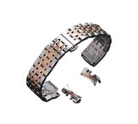 LQXHZ Cinturino For Orologio In Acciaio Inossidabile Compatibile Con Tissot Cinturino For Citizen Da 12-24 Mm(Silver Rose Gold,19mm)