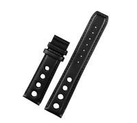 LQXHZ Cinturino For Orologio In Vera Pelle Compatibile Con Tissot 1853 Racing PRS516 T91 Strato Superiore In Pelle Bovina Da 20 Mm(Black-No buckle)