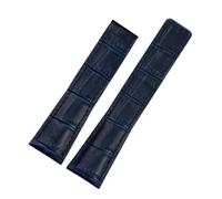 LQXHZ Cinturino For Orologio In Vera Pelle Da 20/22/24 Mm Compatibile Con Il Cinturino CARRERA Monaco F1 Accessori(Blue-no buckle,24mm)