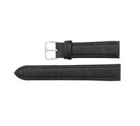 LQXHZ Cinturino For Orologio In Vera Pelle Litchi, A Trama Semplice, For Donna E Uomo, 8 Mm, 10 Mm, 12 Mm, 14 Mm, 16 Mm, 18 Mm, 20 Mm, 22 Mm, 24 Mm(Litchi Black,20mm)
