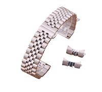 LQXHZ Cinturino In Acciaio Inox Massiccio 19/20/21/22mm 12/13/14/16/17/18mm Bracciale Piatto Curvo Fine Mezza Cerchio Cinturino Di Ricambio, One Size, Agata