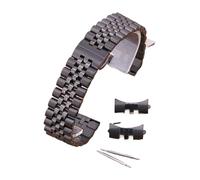LQXHZ Cinturino In Acciaio Inox Massiccio 19/20/21/22mm 12/13/14/16/17/18mm Bracciale Piatto Curvo Fine Mezza Cerchio Cinturino Di Ricambio, One Size, Agata