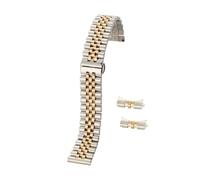 LQXHZ Cinturino In Acciaio Inox Massiccio 19/20/21/22mm 12/13/14/16/17/18mm Bracciale Piatto Curvo Fine Mezza Cerchio Cinturino Di Ricambio, One Size, Agata