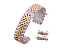 LQXHZ Cinturino In Acciaio Inox Massiccio 19/20/21/22mm 12/13/14/16/17/18mm Bracciale Piatto Curvo Fine Mezza Cerchio Cinturino Di Ricambio, One Size, Agata