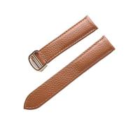 LQXHZ Cinturino in pelle Litchi Cinturino in morbida pelle da uomo Cinturino da donna di ricambio compatibile con Cartier Tank London Blue Watch Accessori, 22mm