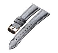 LQXHZ Cinturino In Tessuto Oxford Di Alta Qualità + Vera Pelle, 18 19 20 22 Mm, Morbido E A Sgancio Rapido, Antipolvere Retrò, Impermeabile E Resistente All'usura(B Rose gold,20mm)