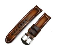 LQXHZ Cinturino per orologio in vera pelle italiana, 20 mm, 22 mm, 24 mm, 26 mm, marrone, nero, rosso, blu, vintage, fatto a mano, compatibile con Panerai Huawei, 26mm