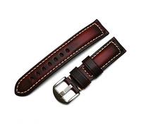 LQXHZ Cinturino per orologio in vera pelle italiana, 20 mm, 22 mm, 24 mm, 26 mm, marrone, nero, rosso, blu, vintage, fatto a mano, compatibile con Panerai Huawei, 24mm