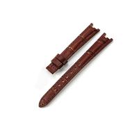 LQXHZ Compatibile Con Tissot 1853 Cinturini Impermeabili In Vera Pelle Di Vacchetta Da Donna T094 Flamenco T094210 Accessori Interfaccia Concava 12mm(Brown(ZJ)-No buckle)