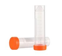 LQXHZ Provetta da centrifuga con tappo a vite da 50 ml, fondo piatto, provette in plastica con scala, forniture for analisi di laboratorio indipendenti