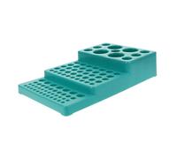LQXHZ Supporto for provette trapezoidale in plastica, supporto multiuso, attrezzatura didattica, provette di campionamento, contenitore riutilizzabile