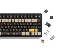 LQXQ Keycaps PBT 134, Tasti Cherry con profilo a doppio colpo, Keycaps per Tastiera Personalizzati 60 75 65 100 Prozent per ANSI US Mechanische Gaming Tastatur (Braune Kamera)