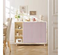 LQYDQSC Tenda per Armadio o Dispensa, Tessuto Doppio Spessore Effetto Lino, Protezione Privacy e Sole, Binario Autoadesivo Silenzioso, Senza Strumenti(Pink,50 * 90cm)