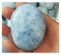 LQYXGS Decorazioni per la casa in Cristallo 1 PCS 100% Blue Blue Celestine, MGEmstone Tumble Stone, Crystal Hand Stone Reiki Healing(90-100g)