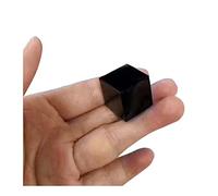 LQYXGS Decorazioni per la casa in Cristallo 1 pz 20-30mm Black Black Square Square Cube Black Obsidian Cube Cube Cubo Cubo Minerale Naturale(20mm)