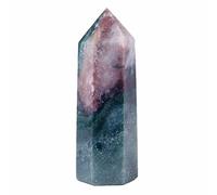LQYXGS Decorazioni per la casa in Cristallo 1PC Natural Ocean Jasper Crystal Point Quartz Energy Stone Decorazione for la casa(8-9cm)