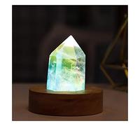 LQYXGS Decorazioni per la casa in Cristallo Lampada a Bacchetta a Punta di Cristallo di citrino Naturale Lampada Ametista Decorazione for la casa(Light Green)