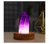 LQYXGS Decorazioni per la casa in Cristallo Lampada a Bacchetta a Punta di Cristallo di citrino Naturale Lampada Ametista Decorazione for la casa(Pink)