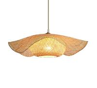 LQZCXMF Lampada A Sospensione Intrecciata Per Isola Cucina, Lampade Extra Large, Lanterna Artistica In Bambù, Lampadari Da Ristorante In Stile Sud-est Asiatico Per Isola Cucina