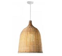 LQZCXMF Lampada a sospensione rustica per isola da pranzo, paralume in vimini intrecciato a mano, lampada a luce naturale, angoli interni, illuminazione ambientale, lampada da soffitto a gabbia in rat