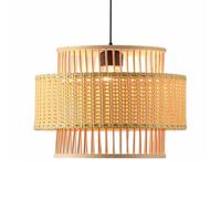 LQZCXMF Lampadario A Sospensione Da Sala Da Tè Con Paralume A Tamburo | Lanterna in vimini a forma di cestino per sala da pranzo, decorazione boho per la casa, lampada in vimini per soggiorno