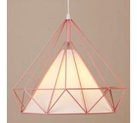 LQZCXMF Lampadario da Bar in Stile Giapponese Rosa Lampada A Sospensione Moderna E Creativa in Metallo Regolabile Illuminazione A Soffitto Sospesa Industriale con Paralume per L'isola della Cucina,