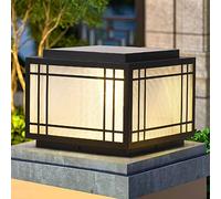 LQZCXMF Lampadario da Esterno Vintage per Esterni Fari Esterni Post Light Fixture Lampada A Colonna per Recinzione IP54 Apparecchio di Illuminazione per Esterni E27 Stile Vintage Post cap Light