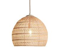LQZCXMF Lampadario in bambù Scandinavo Lampada A Sospensione E27 in Rattan Lampada Costiera Illuminazione Decorativa A Soffitto Decorazioni Sospese Lampada Giapponese Rustica per La Camera