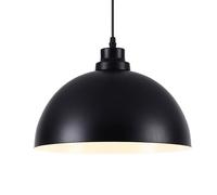 LQZCXMF Lampade A Sospensione A Soffitto Paralume per Lampadario Industriale Nero Lucidato A Olio Illuminazione A Sospensione Rustica in Metallo Lampade A Sospensione con Attacco E26 Ristorante