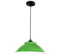 LQZCXMF Luci Pendenti Colorate Retrò Lampadario Industriale A Sospensione Paralume Da Fienile Sospeso In Stile Fattoria Base Rustica Unica E26 E27 Per Sala Da Pranzo, Bar, Club E Ristoranti