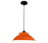 LQZCXMF Luci Pendenti Colorate Retrò Lampadario Industriale A Sospensione Paralume Da Fienile Sospeso In Stile Fattoria Base Rustica Unica E26 E27 Per Sala Da Pranzo, Bar, Club E Ristoranti