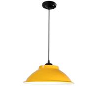 LQZCXMF Luci Pendenti Colorate Retrò Lampadario Industriale A Sospensione Paralume Da Fienile Sospeso In Stile Fattoria Base Rustica Unica E26 E27 Per Sala Da Pranzo, Bar, Club E Ristoranti