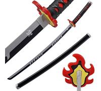LQZJG Anime bambù Spada Cosplay Spada,Kamado Tanjirou Vulcan Edition Spada Katana 103cm/40 Pollici