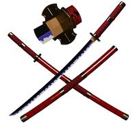 LQZJG Cosplay Anime Spada di bambù, Roronoa Zoro Spada Katana Sandali Kitetsu Katana 103cm/41 Pollice