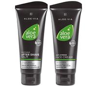 LR ALOE VIA Aloe Vera Men - Set per la cura della pelle del viso (100 ml, balsamo dopobarba e crema viso da 100 ml)