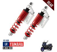LR Ammortizzatore Sospensione Lunghezza Regolabile 350mm Silver Fit YAMAHA...