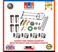 LR Jaguar XF Xe 2.0 D 204DTD Pistone Con Liner e Altri Motore Rebuild Kit Nuovo