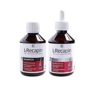 LR L-Recapin, set anti-caduta per capelli (tonico da 200 ml e shampoo da 200 ml) (etichetta in lingua italiana non garantita)