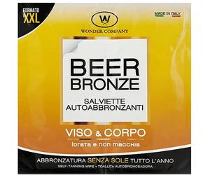 LR Wonder Company BEER BRONZE SALVIETTE AUTOABBRONZANTI 2 BUSTE