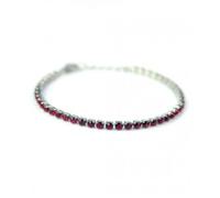 LR Wonder Company BRACCIALE ARGENTATO CRISTALLI RUBINO