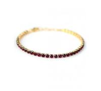 LR Wonder Company BRACCIALE DORATO CRISTALLI RUBINO