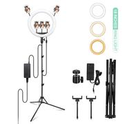 LR150 Kit di luci ad anello LED 18 pollici 38W bicolore 3000K 6000K per selfie