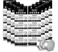 LR44 - Pila a Bottone LR 44, Batteria AG13 (64 Pezzi) Senza Mercurio, 1,5 V, 357