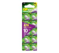LR44 - Set da 10 | GP Extra | Batterie a Bottone Alcaline da 1,5V LR 44 / A76 - Lunga Durata