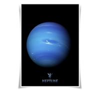 Lrajan&Daucus Poster Explorer del sistema solare, stampe su tessuto formato A3, motivo: pianeta e sole, arte spaziale da parete per casa e aula (Nettuno)